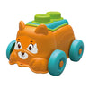 Clementoni Baby - Clemmy Sensory Puppy Orange avec des blocs mous, 5dlg.
