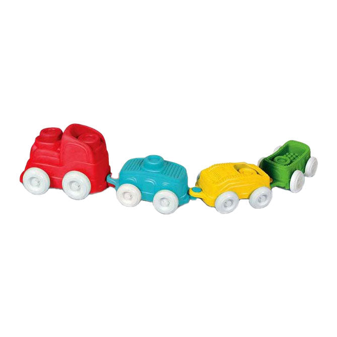 Clementoni Baby - Train sensoriel Clemmy avec blocs mous, 12dlg.