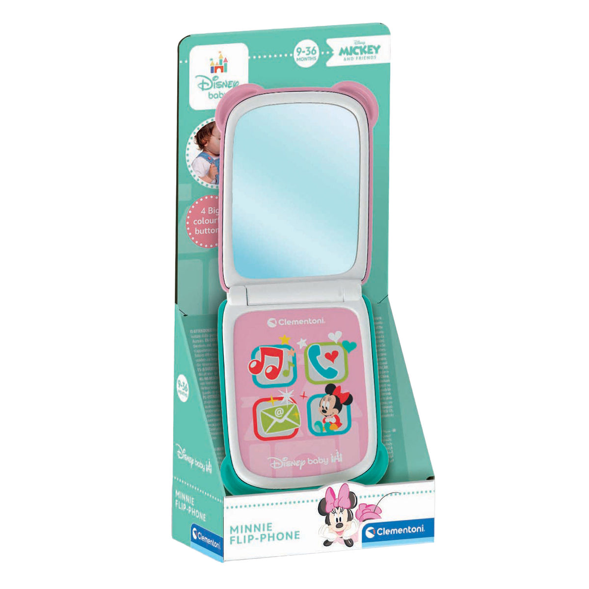 Clementoni Baby Disney Minnie Mouse Téléphone pliant