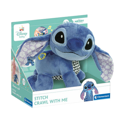 Clementoni bébé Disney Stitch peluche interactive rampante