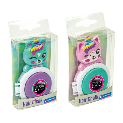 Clementoni Crazy Chic Belle Hair Chalk Unicorn Purple Bleu