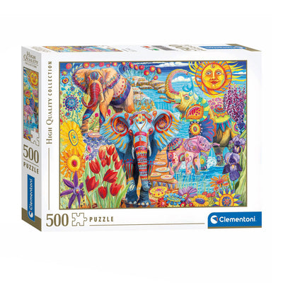 Clementoni Jigsaw Puzzle Artworks Elephants Carnival, 500st.
