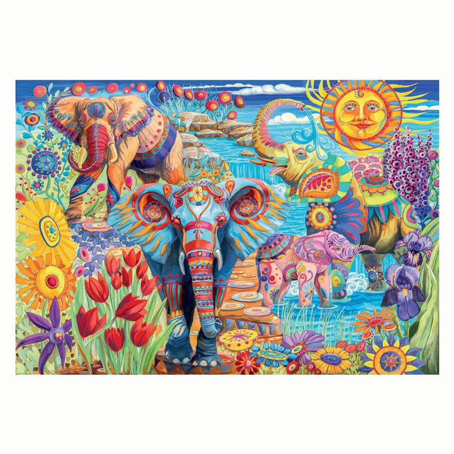 Clementoni Jigsaw Puzzle Artworks Elephants Carnival, 500st.