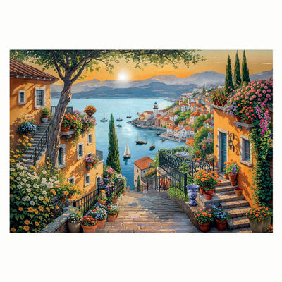 Clementoni Jigsaw Puzzle Art Staircase to the Harbour, 1500st.