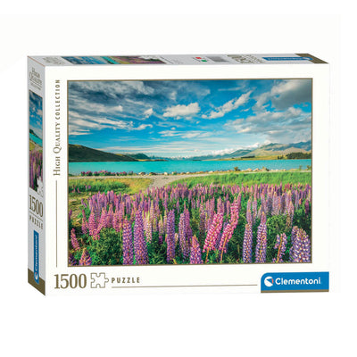 Clementoni Jigsaw Puzzle Flowers au lac Tekapo, 1500e.