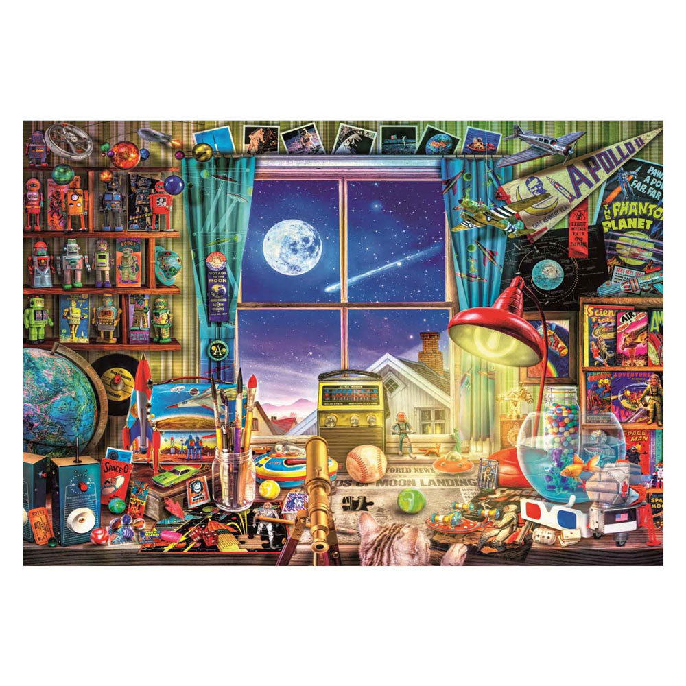 Puzzle de Jigsaw Clementoni sur la Lune, 500e.