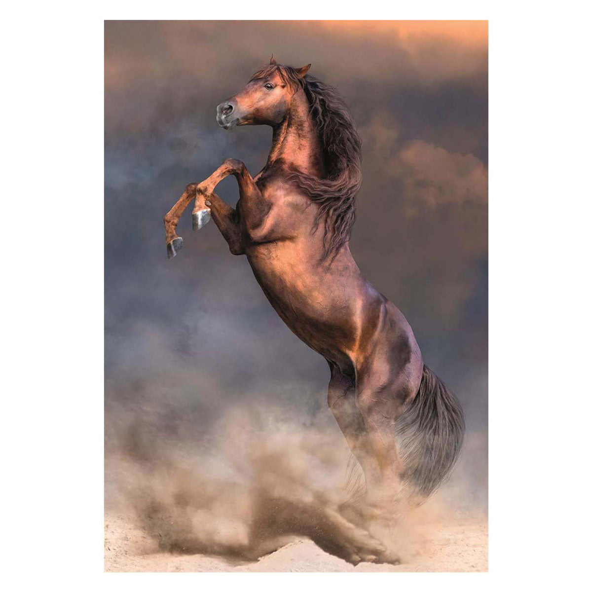 Clementoni Jigsaw Puzzle Stallion rouge sauvage, 500e.