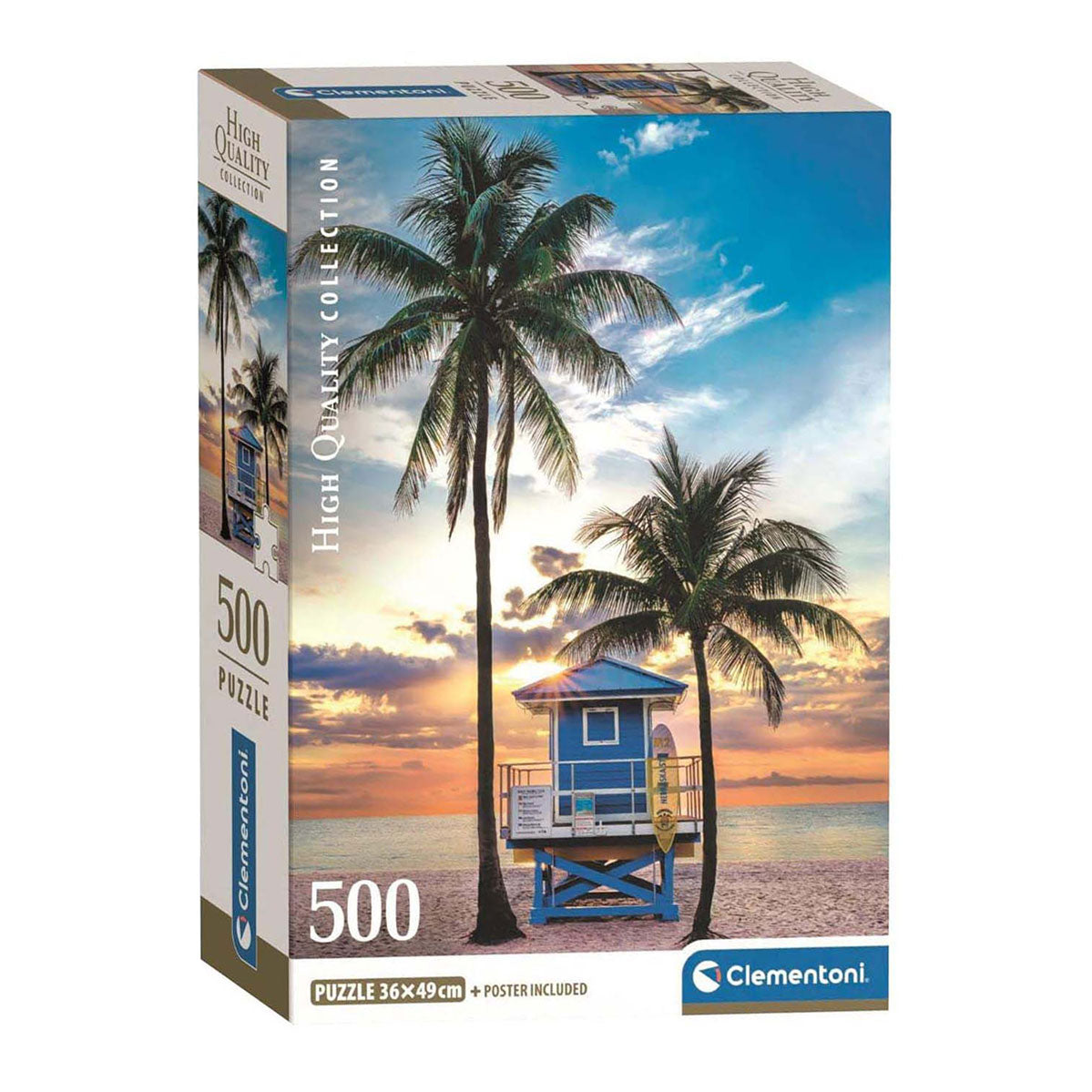 Clementoni Jigsaw Puzzle Miami Beach Florida, 500e.