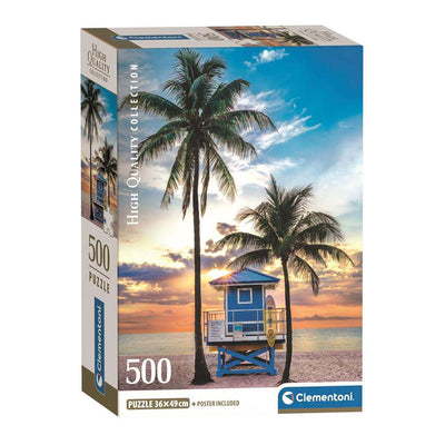 Clementoni Jigsaw Puzzle Miami Beach Florida, 500e.