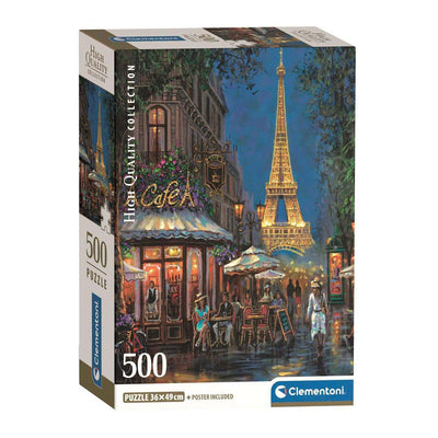 Clementoni Jigsaw Puzzle Night au Eiffel Café, 500e.