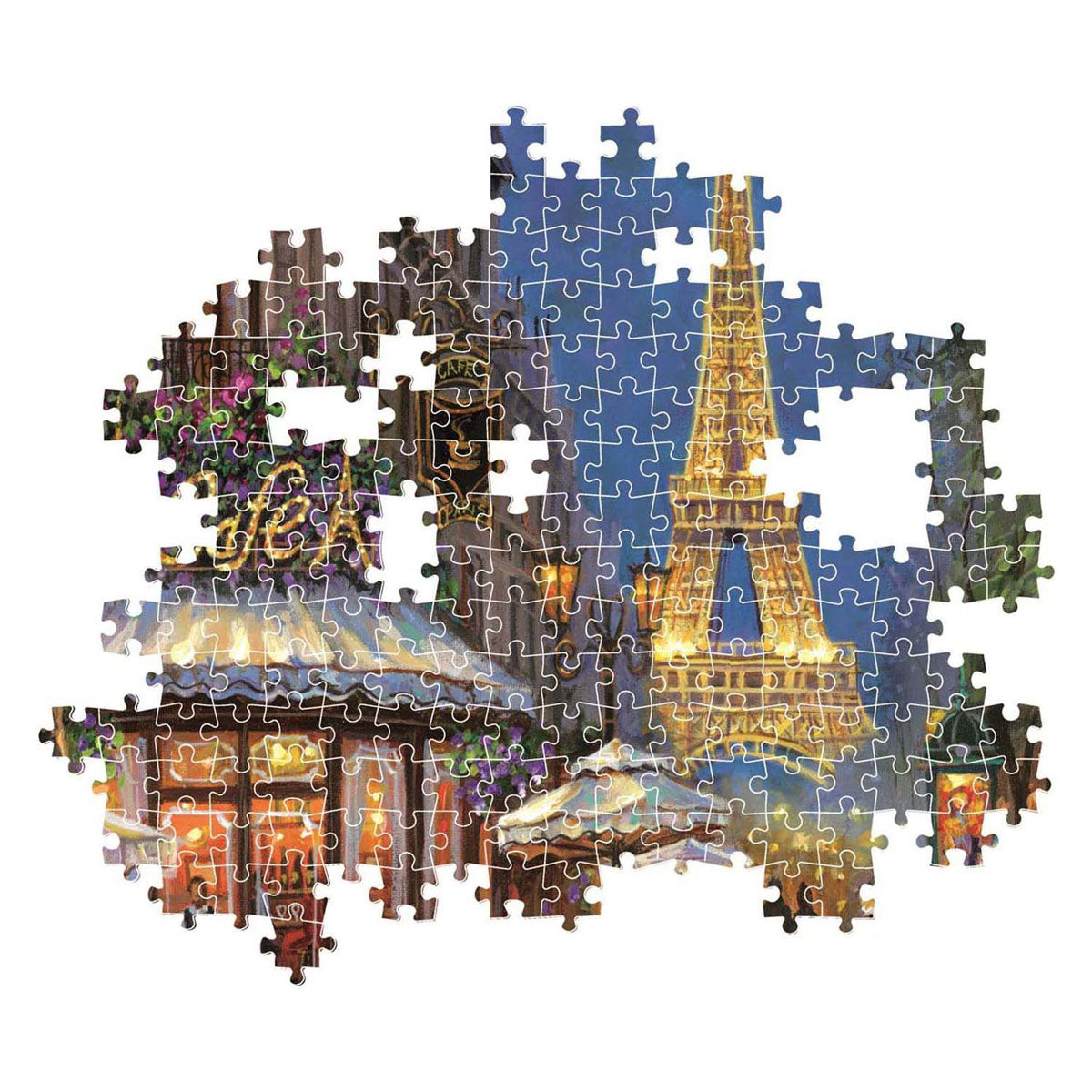 Clementoni Jigsaw Puzzle Night au Eiffel Café, 500e.