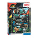 Clementoni puzzle super monde jurassique, 300 pièces.