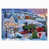 Clementoni puzzle Train de Noël - 500 pcs. - afbeelding 2