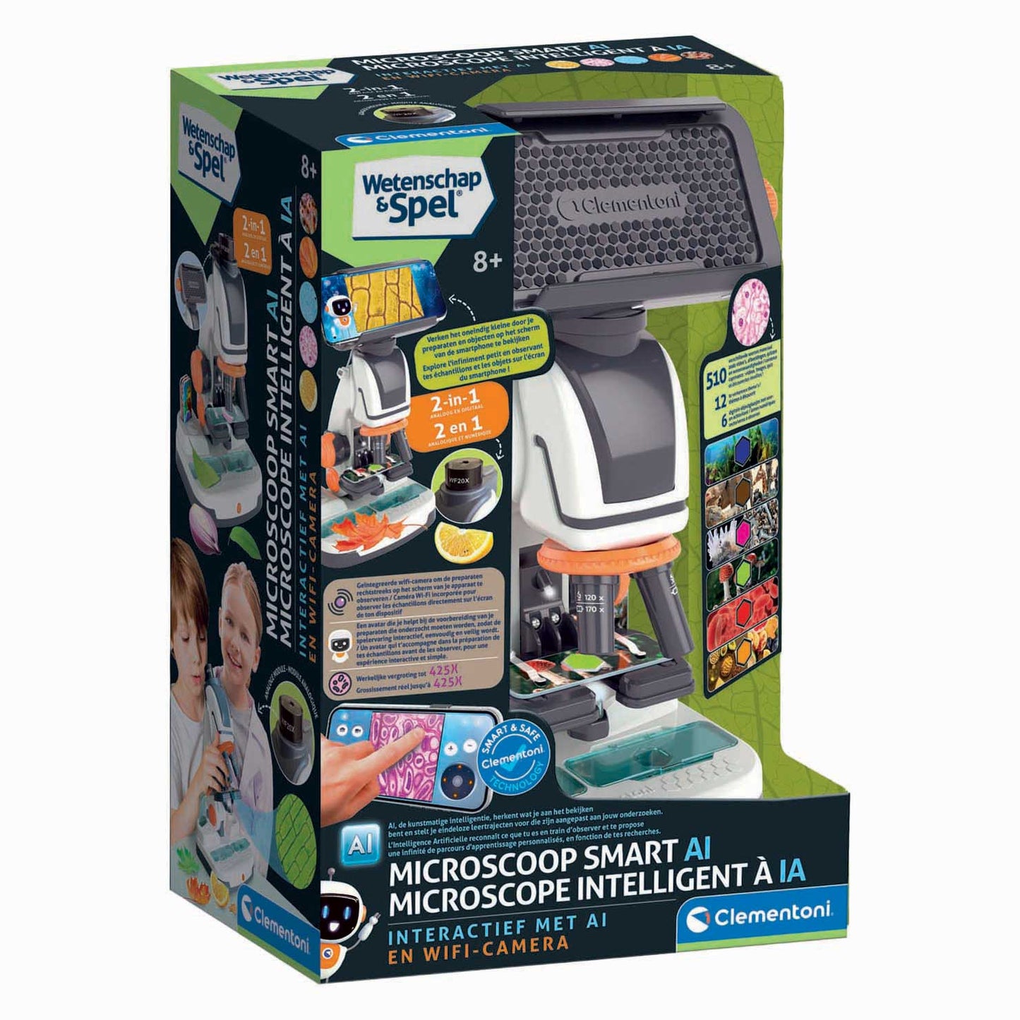 Microscope de jeu scientifique intelligent Clementoni
