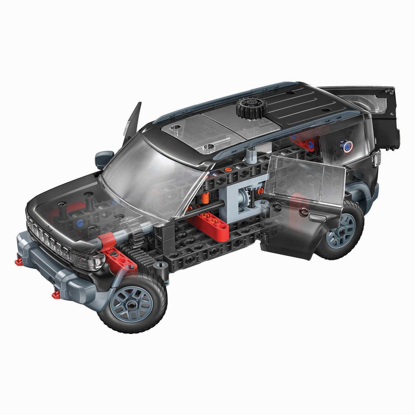 Reconnaissance de jeep de mécanique de jeu scientifique Clementoni