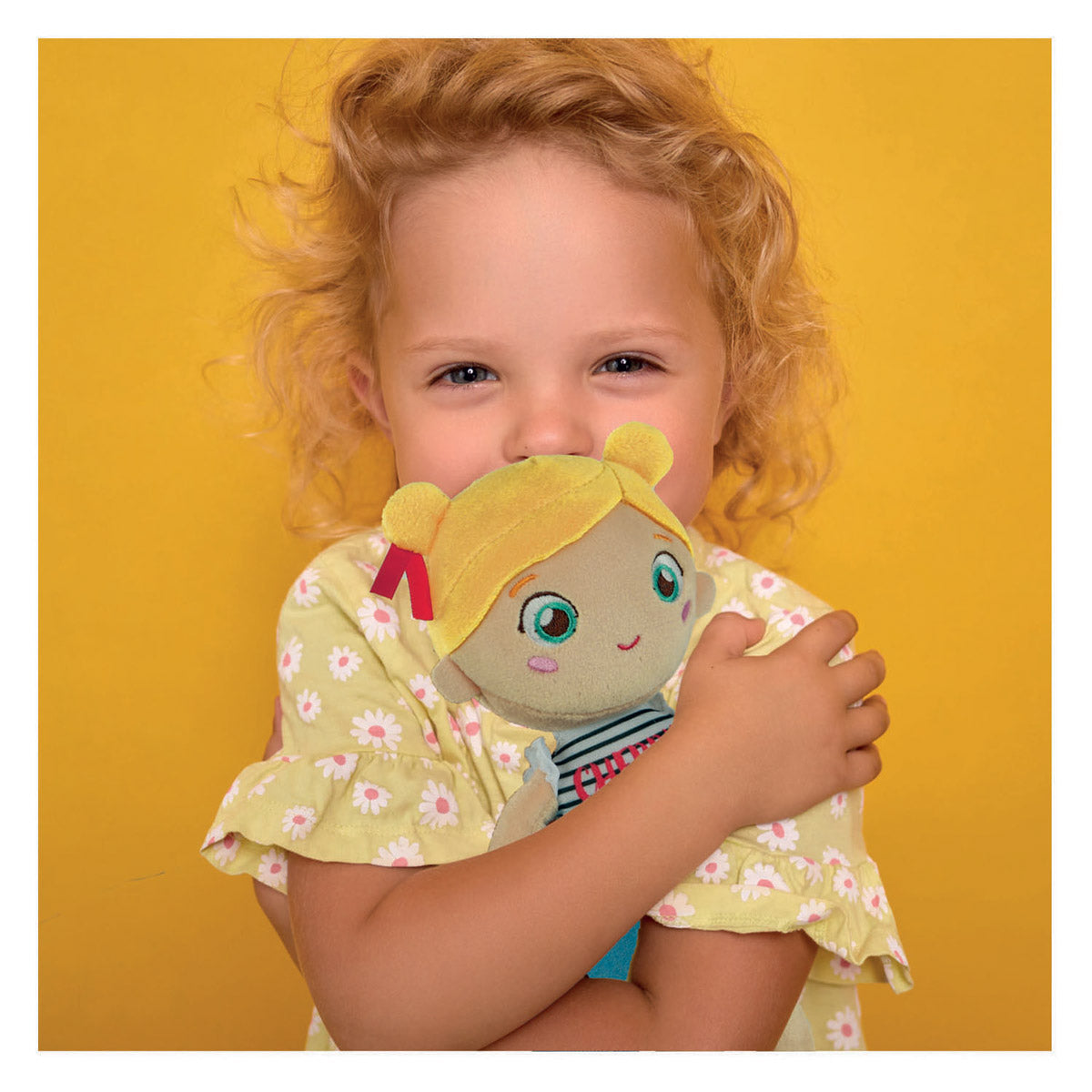 Clementoni bébé peluche douce poupée cerise éponge
