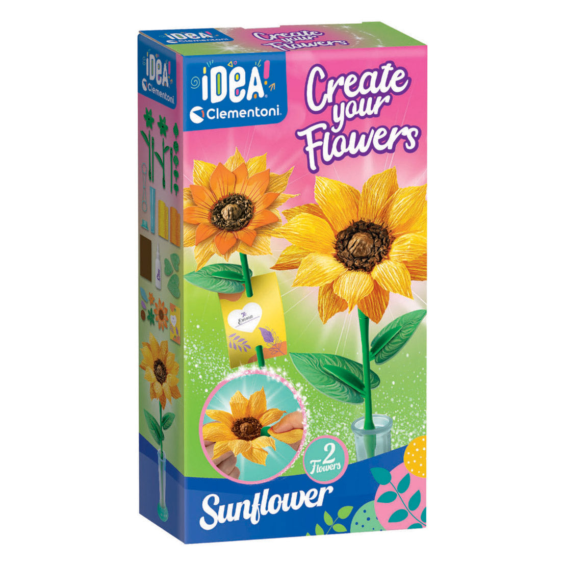 Idée Clementoni faites vos propres fleurs - tournesol