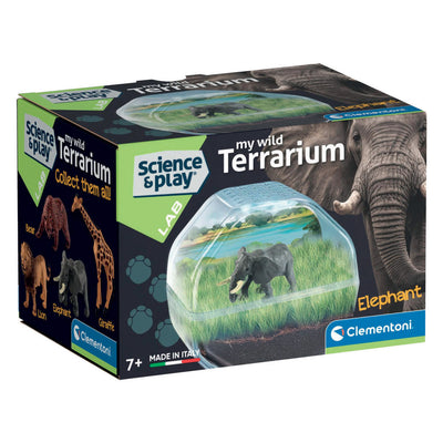 Jeu scientifique Clementoni mon terrarium sauvage - éléphant