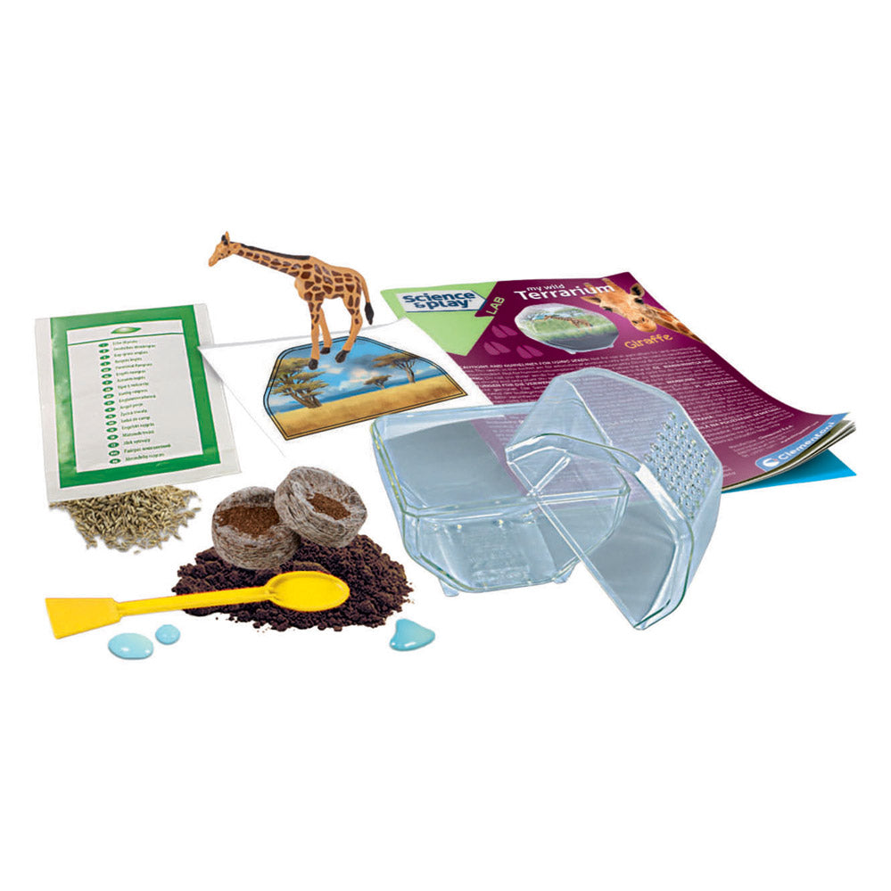 Jeu scientifique Clementoni mon terrarium sauvage - girafe