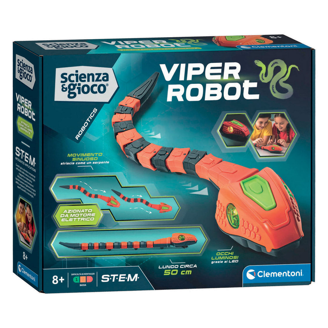 Clementoni jeu scientifique robot serpent