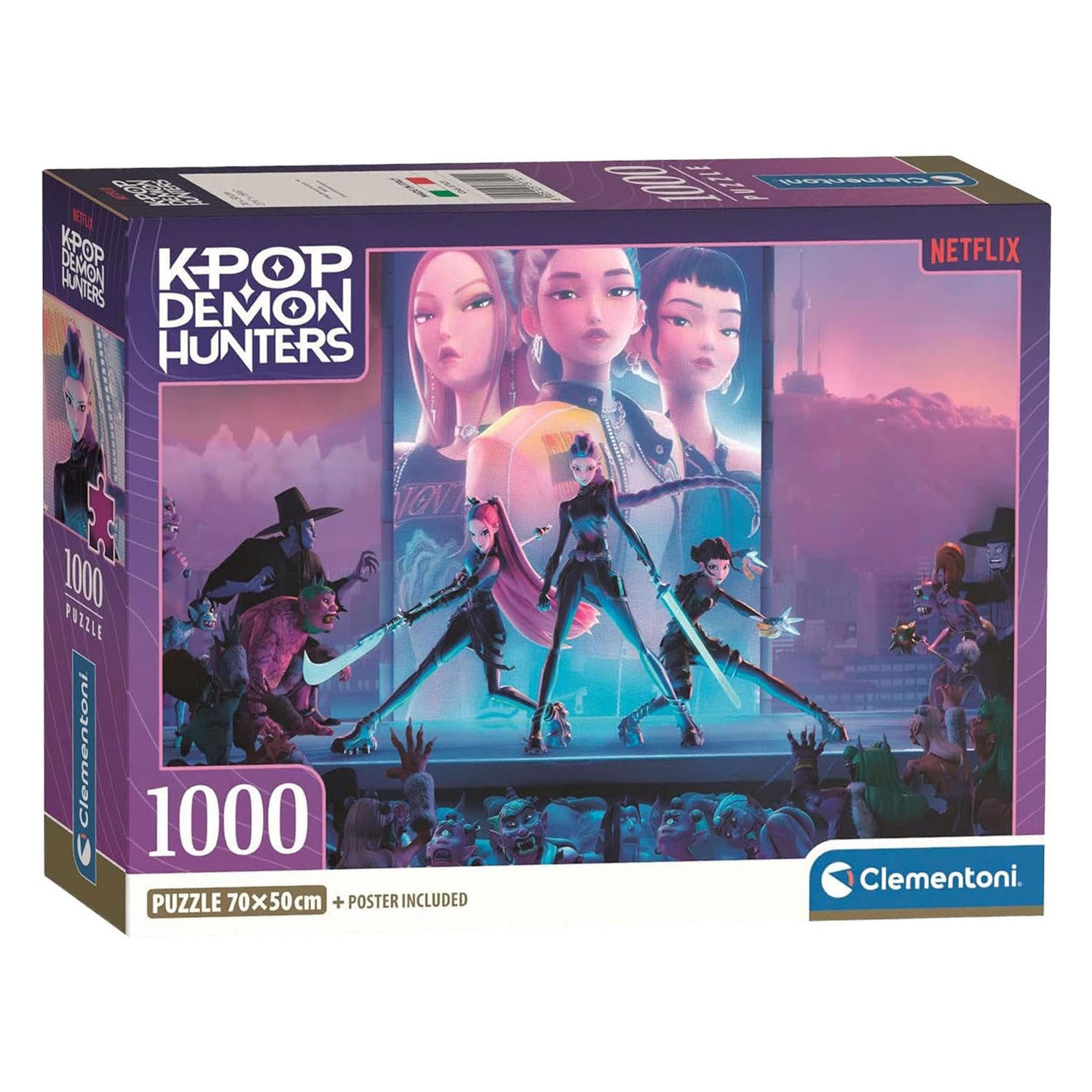 Clementoni puzzle chasseurs de démons kpop - 1000 pcs.