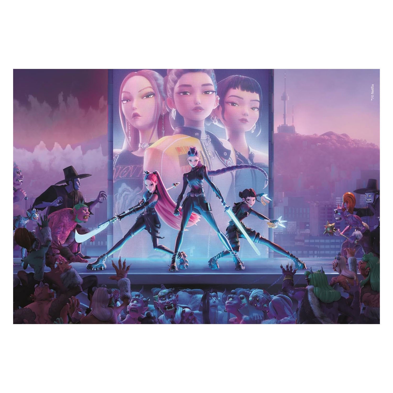 Clementoni puzzle chasseurs de démons kpop - 1000 pcs.