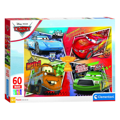 Clementoni - puzzle - 60 maxi pièces - thème voitures - puzzle enfant - à partir de 4 ans