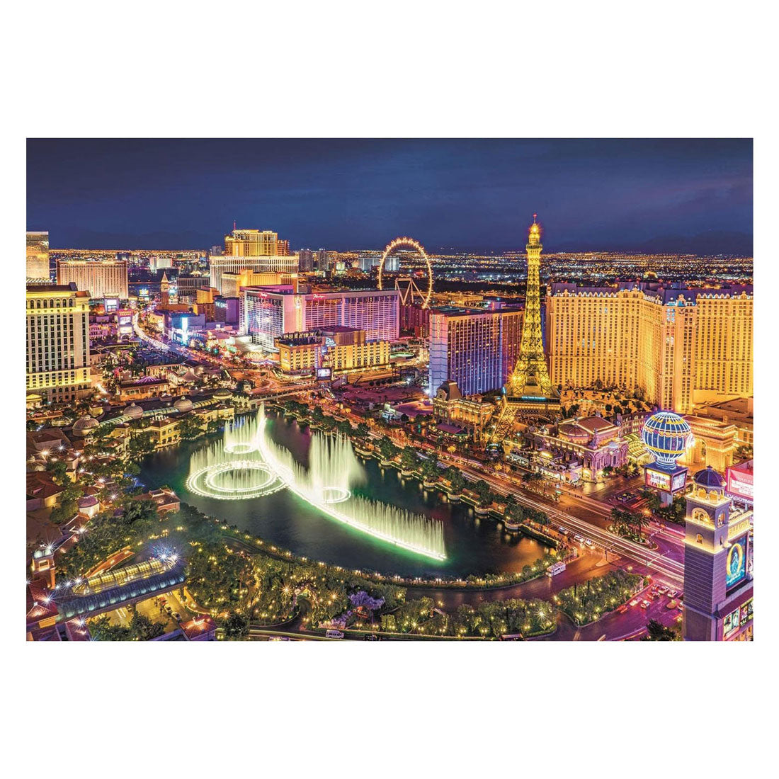 Clementoni - puzzle - 6000 pièces - las vegas - puzzle pour adultes - collection de haute qualité