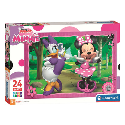 Clementoni - puzzle - 24 maxi pièces - Disney Minnie - puzzle enfant - à partir de 3 ans
