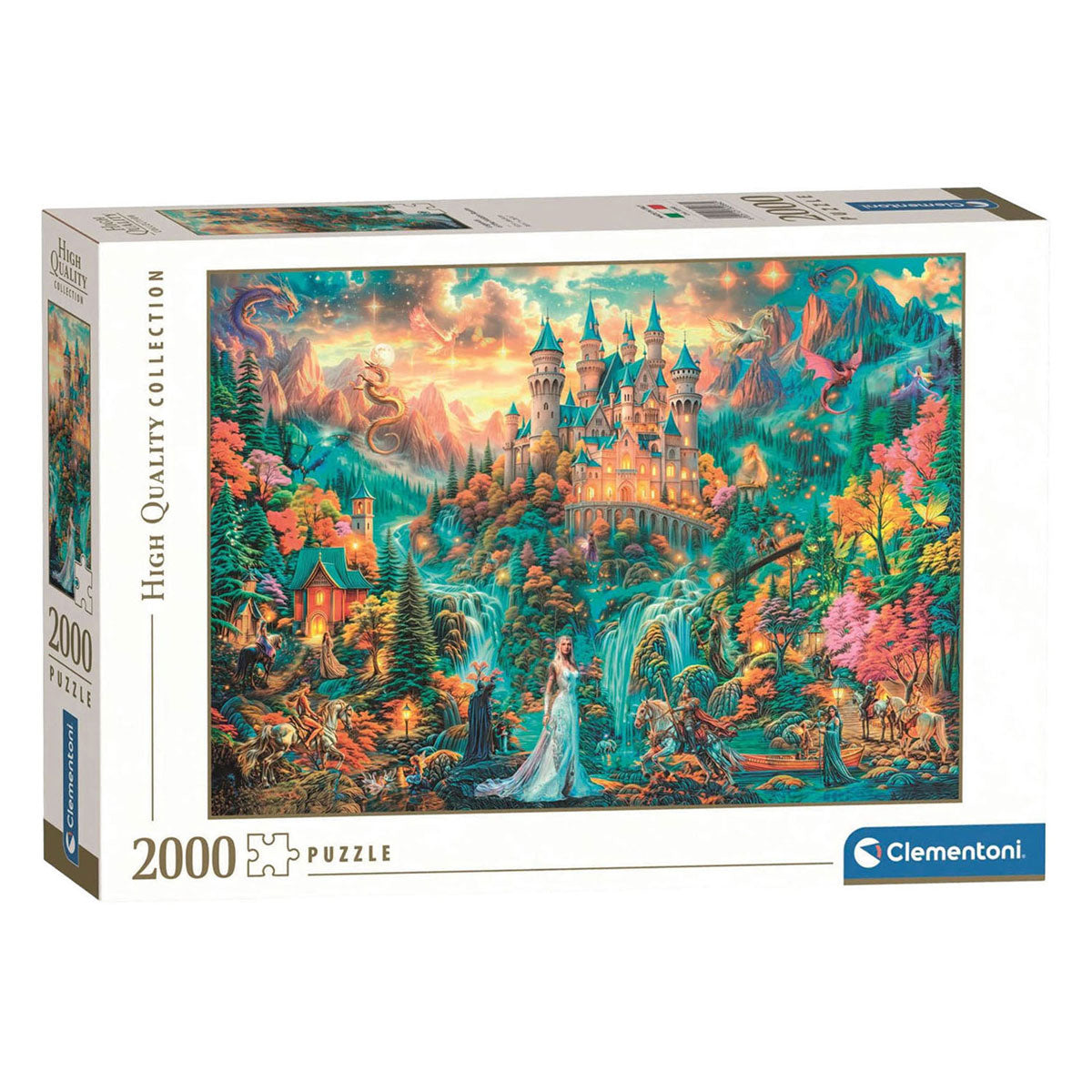 Clementoni puzzle légendes du royaume caché 2000 pièces adultes.