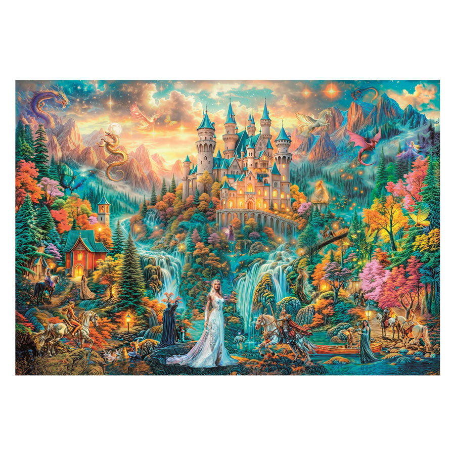 Clementoni puzzle légendes du royaume caché 2000 pièces adultes.