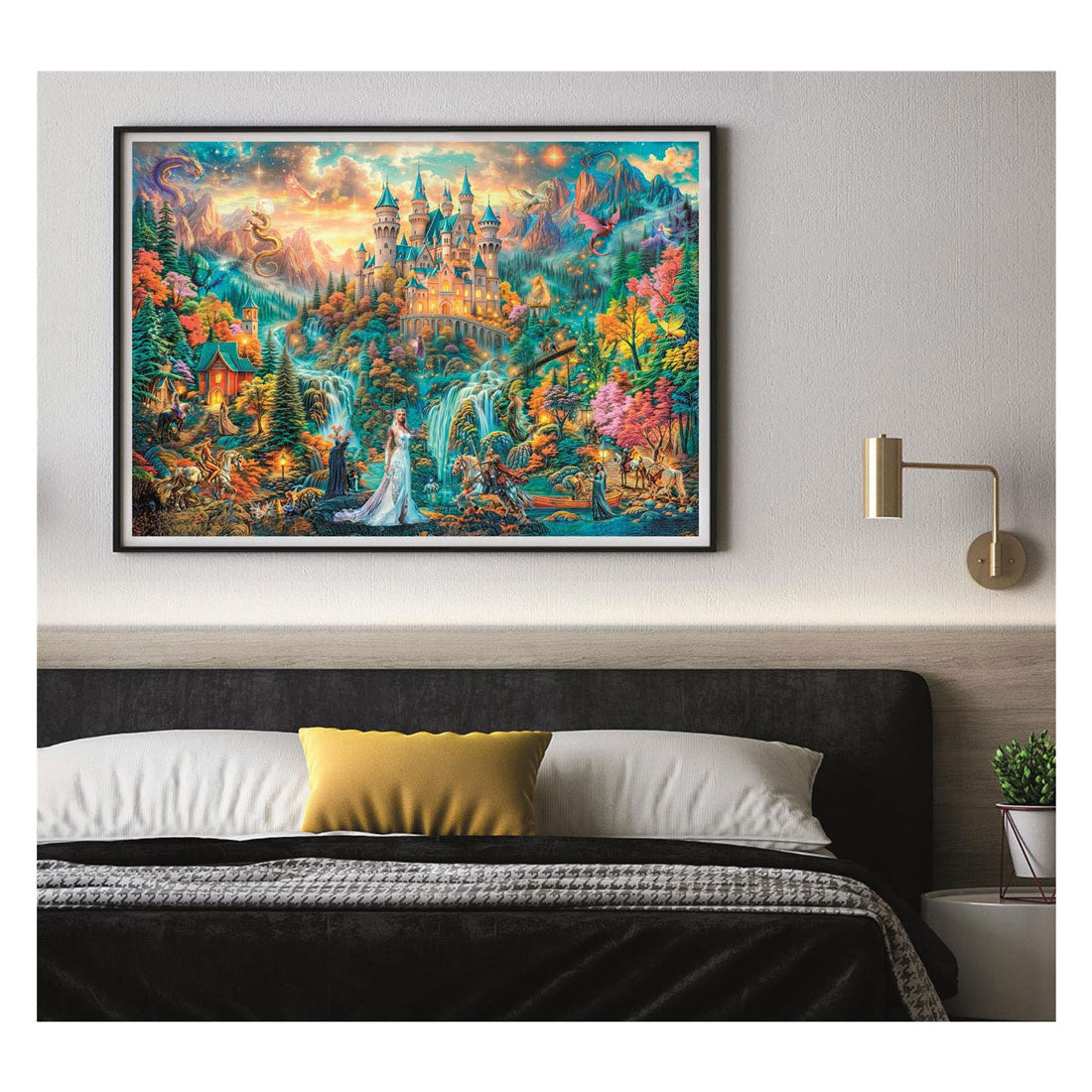 Clementoni puzzle légendes du royaume caché 2000 pièces adultes.