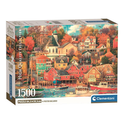 Clementoni puzzle Good Times Harbour - 1500 pcs.