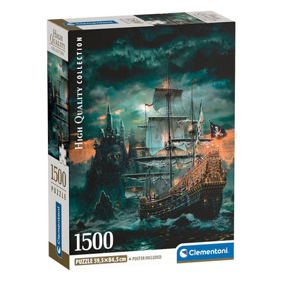 Clementoni - puzzle - 1500 pièces - bateau pirate - puzzle pour adultes