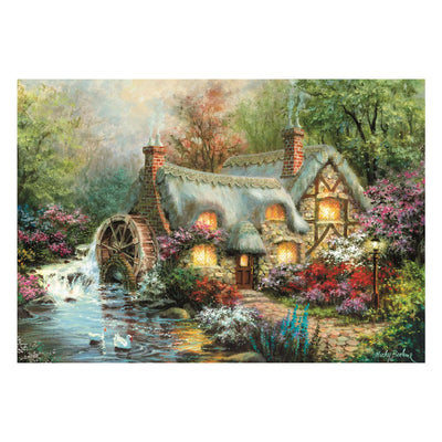 Clementoni - puzzle - 1500 pièces - maison dans les bois - puzzle pour adultes - collection de haute qualité