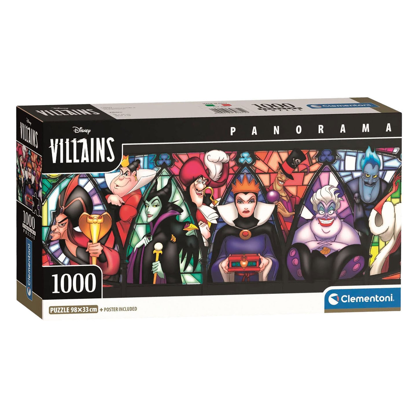 Puzzle Clementoni Panorama des méchants de Disney - 1000 pcs.