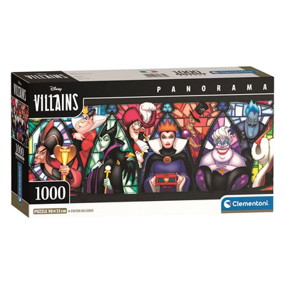 Puzzle Clementoni Panorama des méchants de Disney - 1000 pcs.