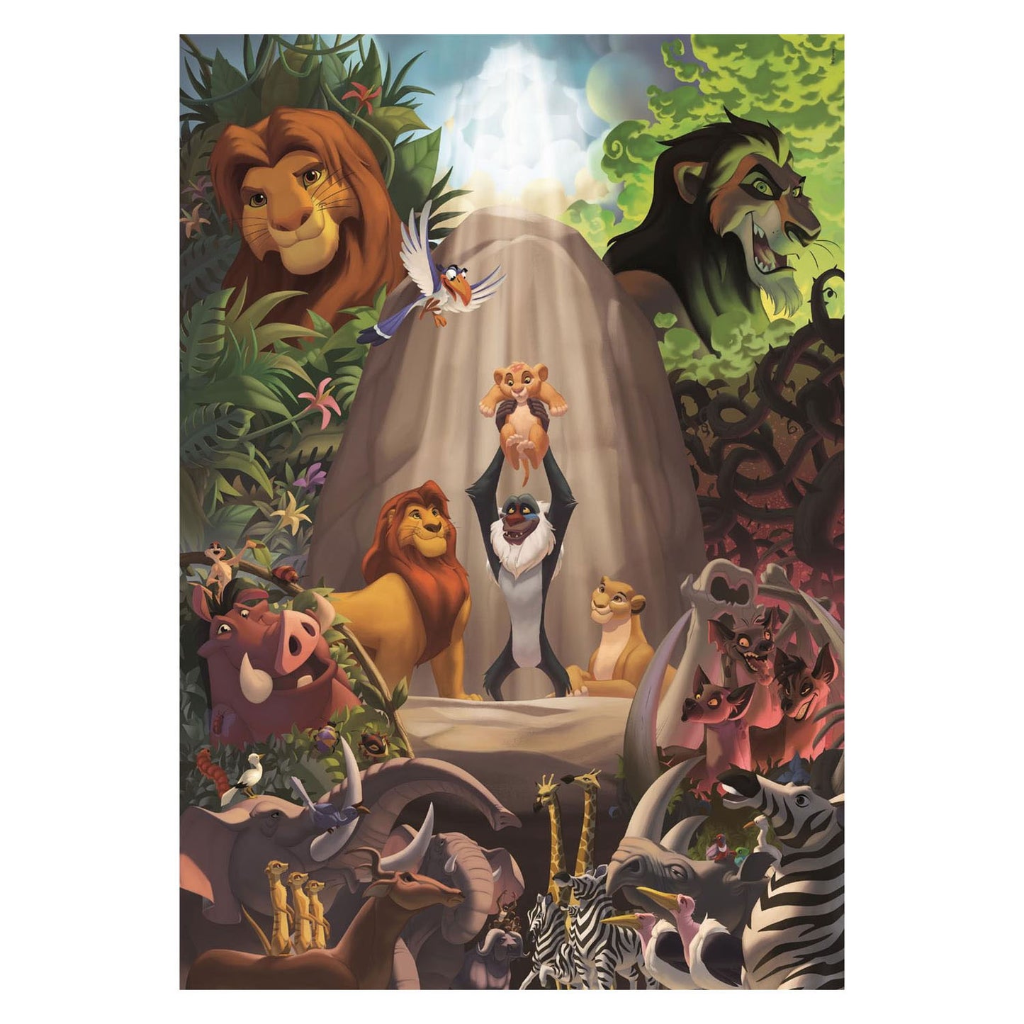 Puzzle Clementoni - le roi lion - 1000 pièces - avec affiche