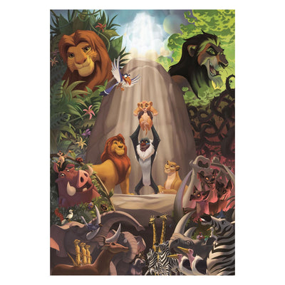 Puzzle Clementoni - le roi lion - 1000 pièces - avec affiche