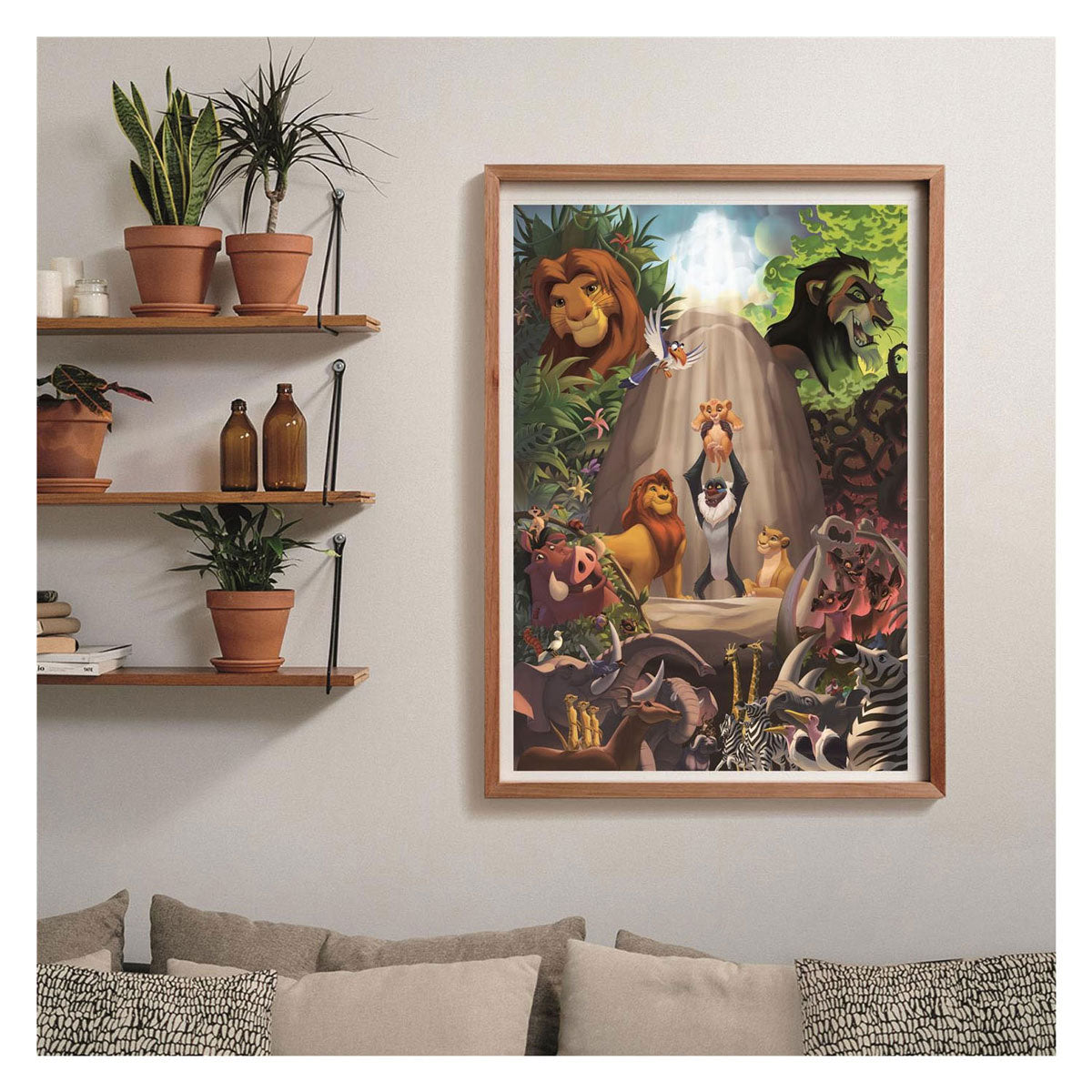 Puzzle Clementoni - le roi lion - 1000 pièces - avec affiche