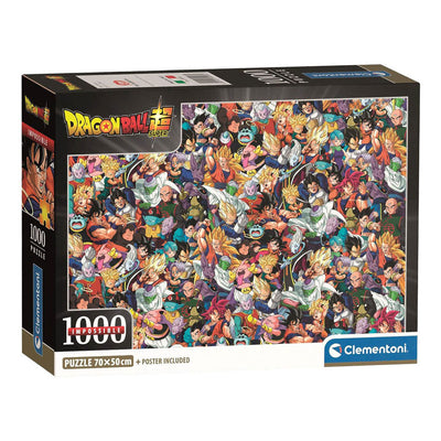Clementoni - puzzle - 1000 pièces - dragon ball super - impossible - avec poster - à partir de 14 ans