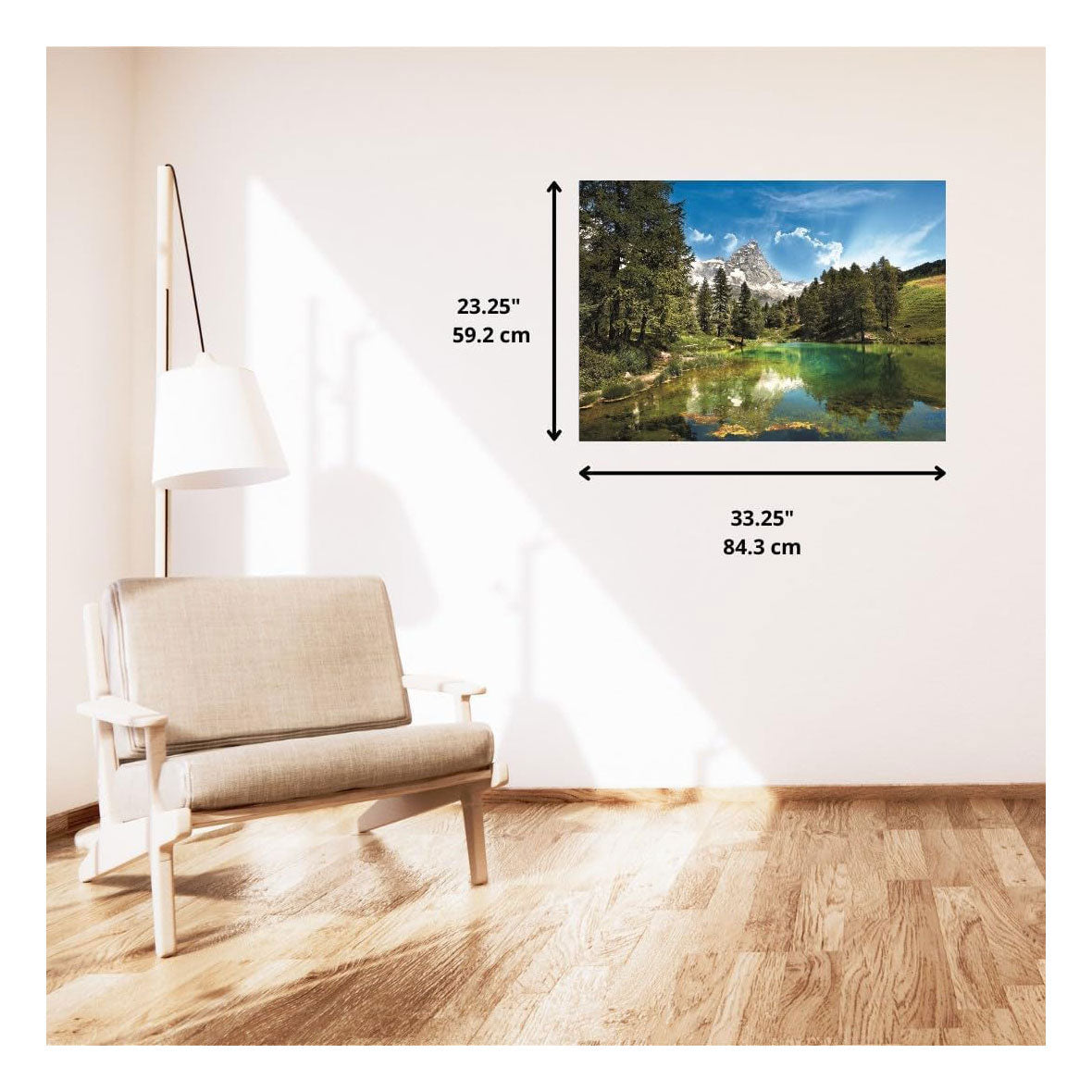 Clementoni - puzzle - 1500 pièces - lac bleu - puzzle pour adultes - collection de haute qualité
