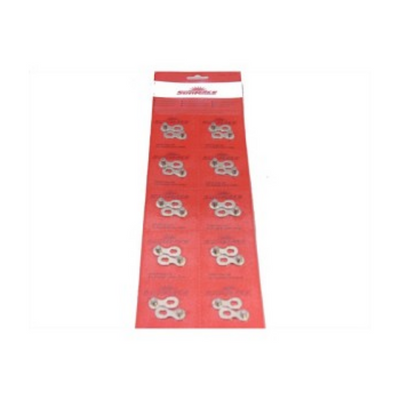Sunrace chain link 7-8 speed 10 pieces - silver