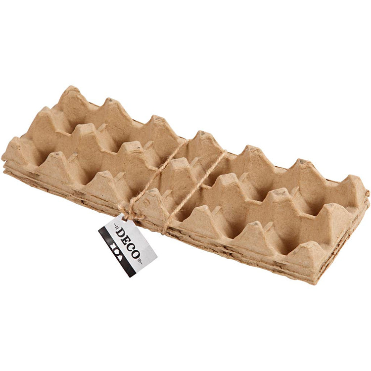Cartons d'œufs, h : 5 cm, l : 30,5 cm, l : 11 cm, 3 pièces 1 boîte