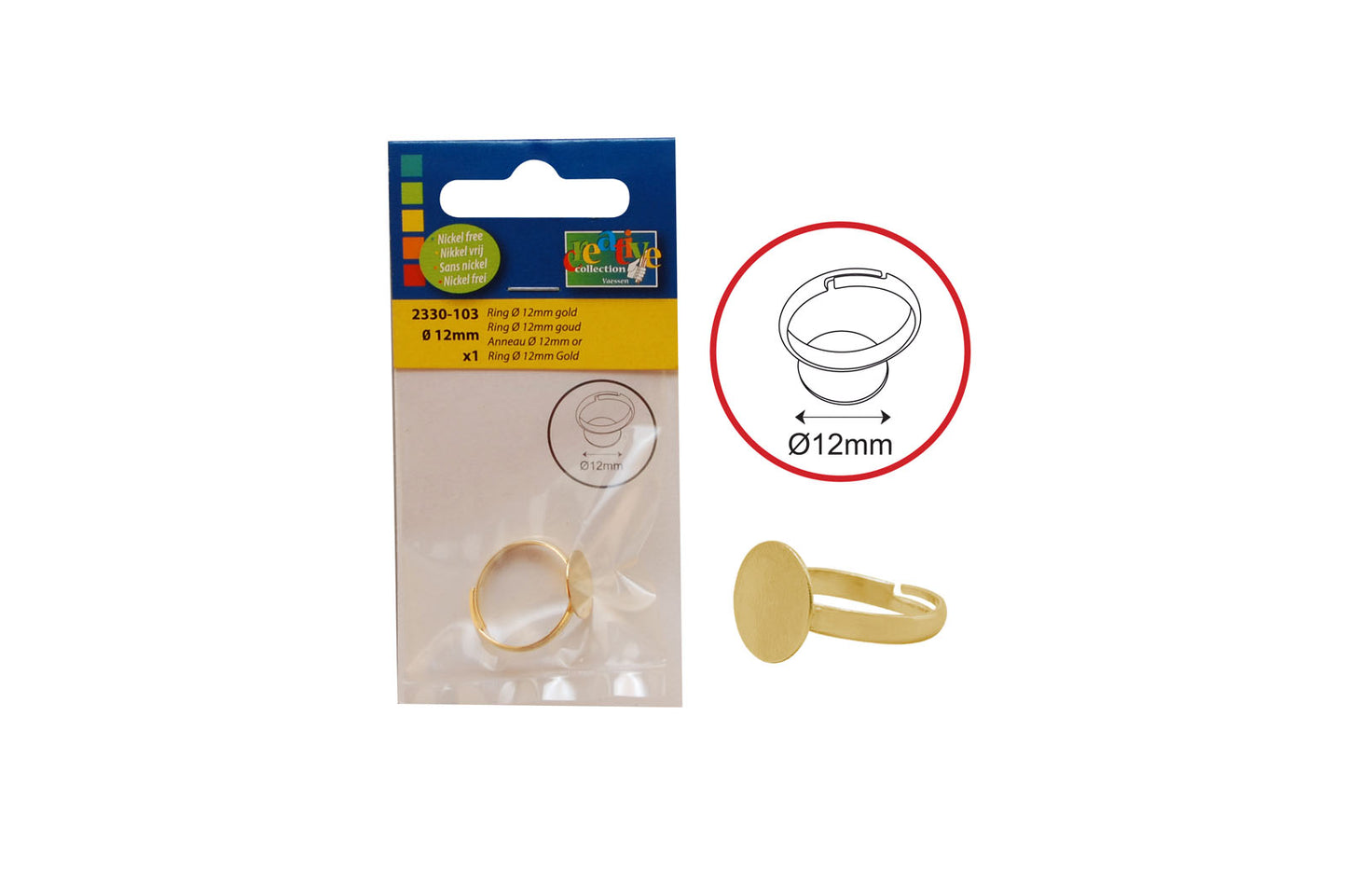 Vaessen creative • bague petite or