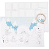 Calendrier de Noël Creativ company, taille 30x42 cm, blanc, 3 pièces 1 boîte