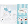 Calendrier de Noël Creativ company, taille 30x42 cm, blanc, 3 pièces 1 boîte