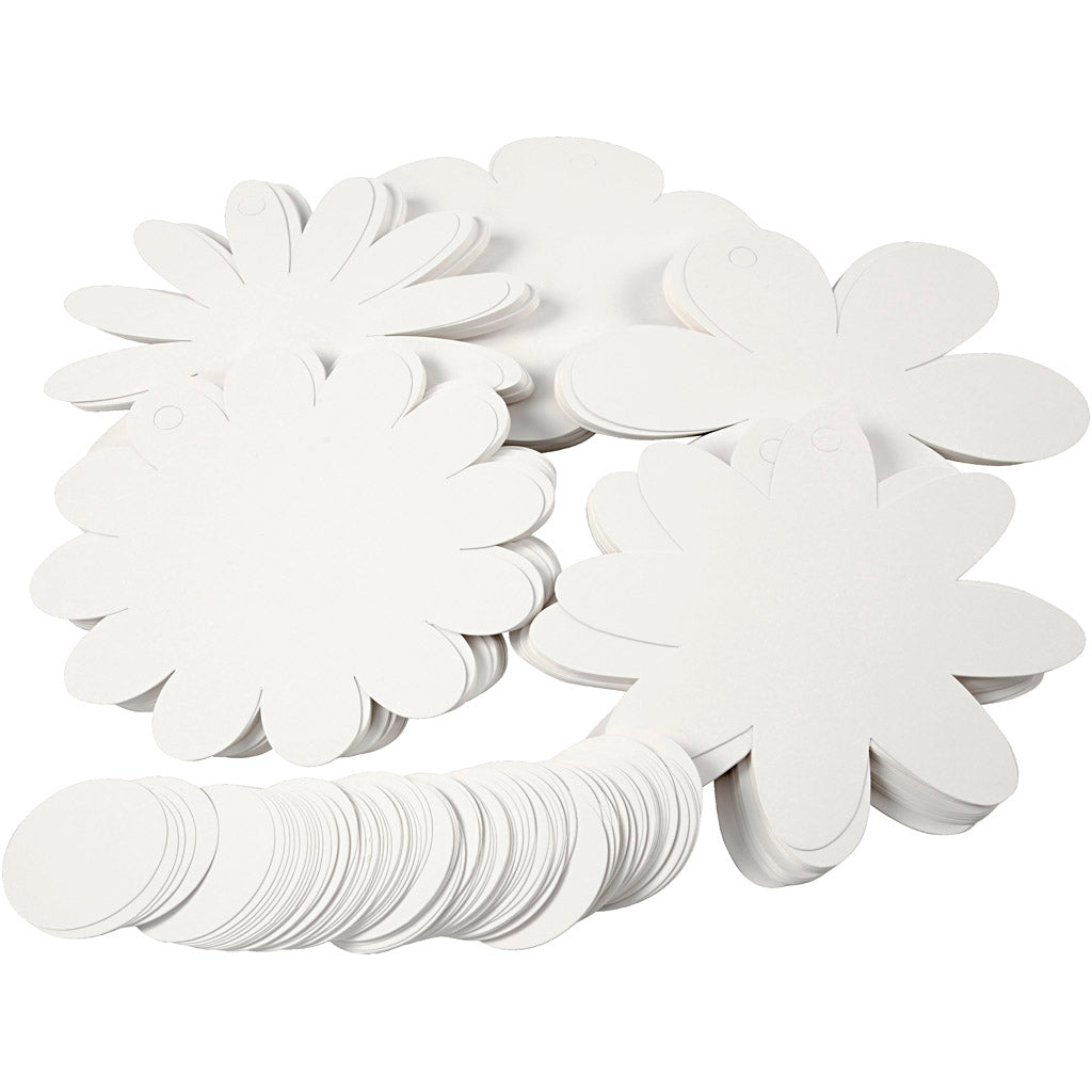Fleurs de l'entreprise Creativ, d 20 cm, 400 g, blanc, 5x20 pièce 1 boîte