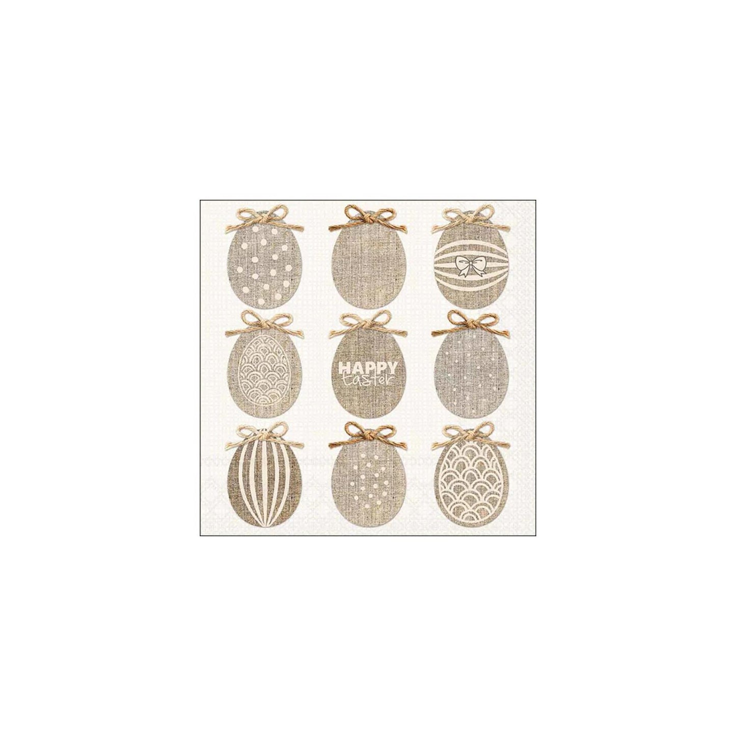 Serviettes Ambiente 33cm naturel Pâques