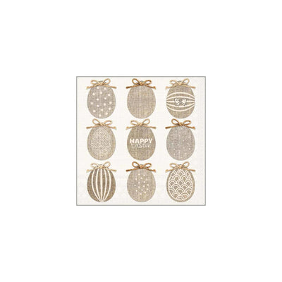 Serviettes Ambiente 33cm naturel Pâques